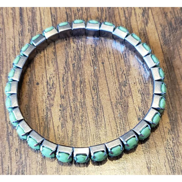 Lot of 5 Womans Vintage Beaded Elastic Friendship Bracelets - Picture 9 of 15